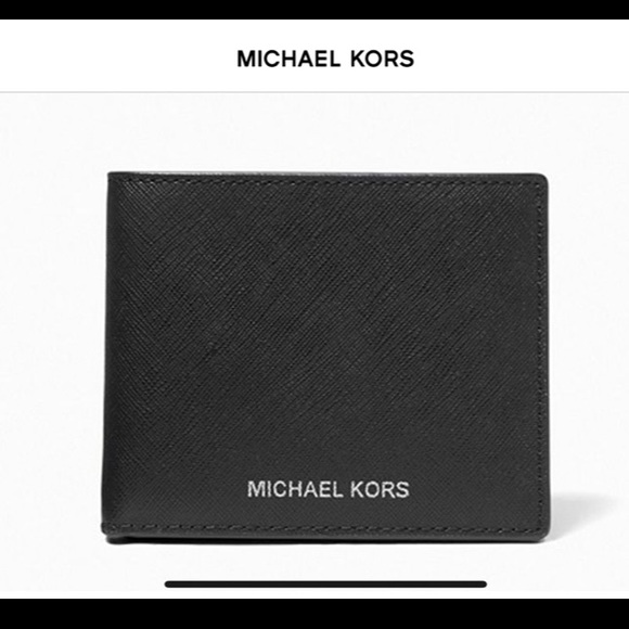 Michael Kors Other - Michael Kors: Black Harrison Crossgrain Slim Billfold Leather Wallet